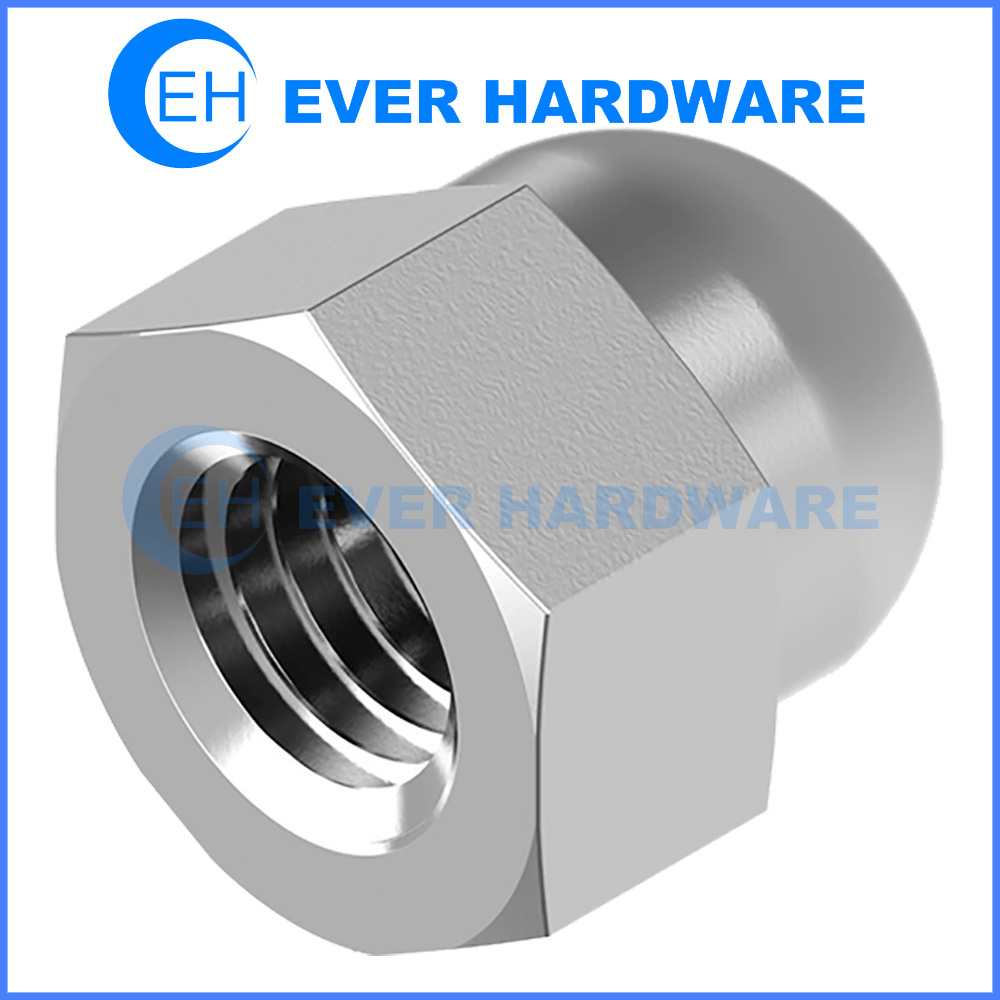 1 piece cap nut M3 to M24 high form DIN 1587 stainless steel A2