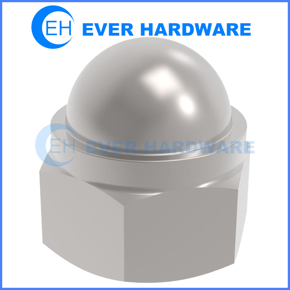 HEXAGON DOMED CAP NUTS  FIT SCREWS BOLTS M10 A2 STAINLESS STEEL