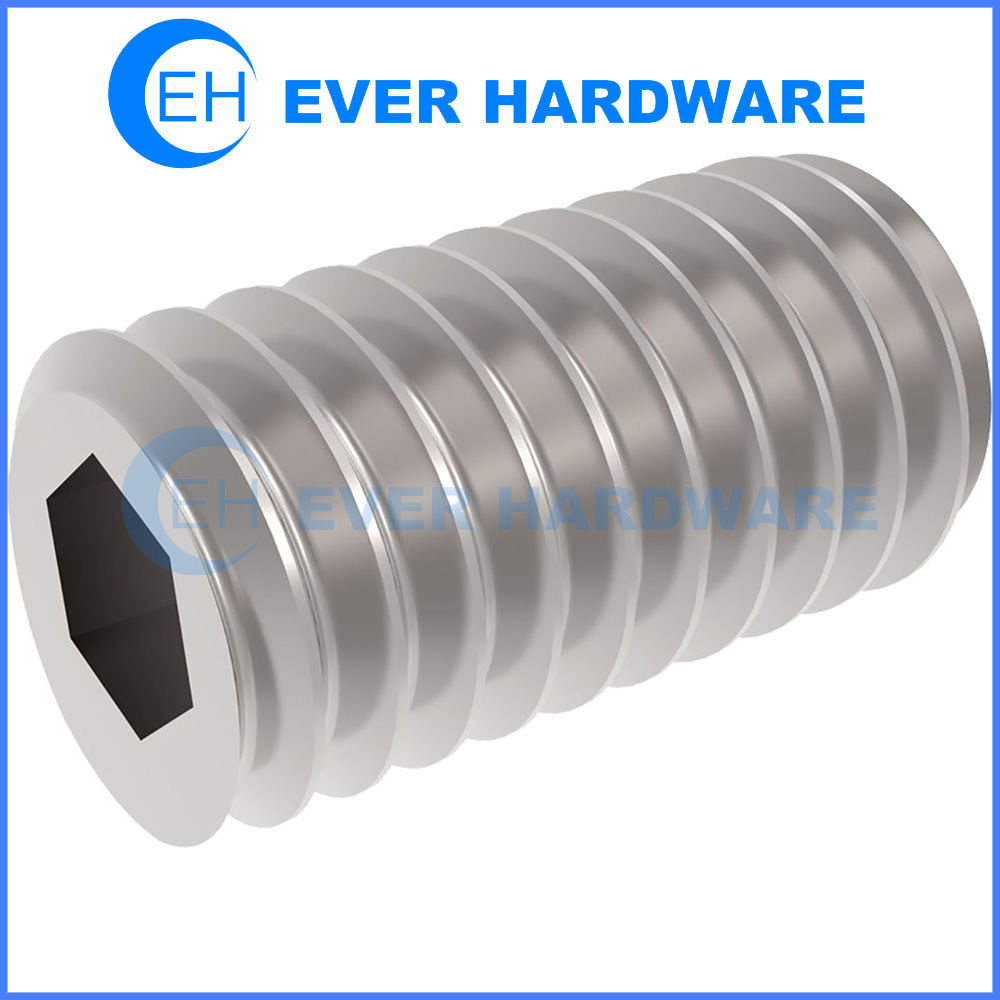 1/2-13 Hex Socket Set Screw Cup Point Stainless Steel 18-8 ASME 18.3 SS A2 304