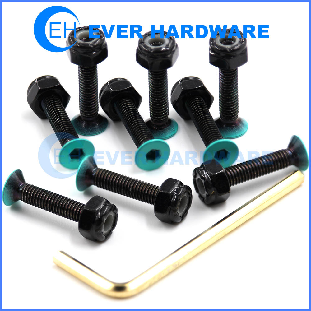 Details about   8 Sets Skateboard Mounting Screws Skate Deck To Truck Replacement Hardware for 